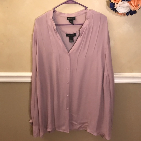 Lane Bryant Tops - Lane Bryant silk button top with matching shell